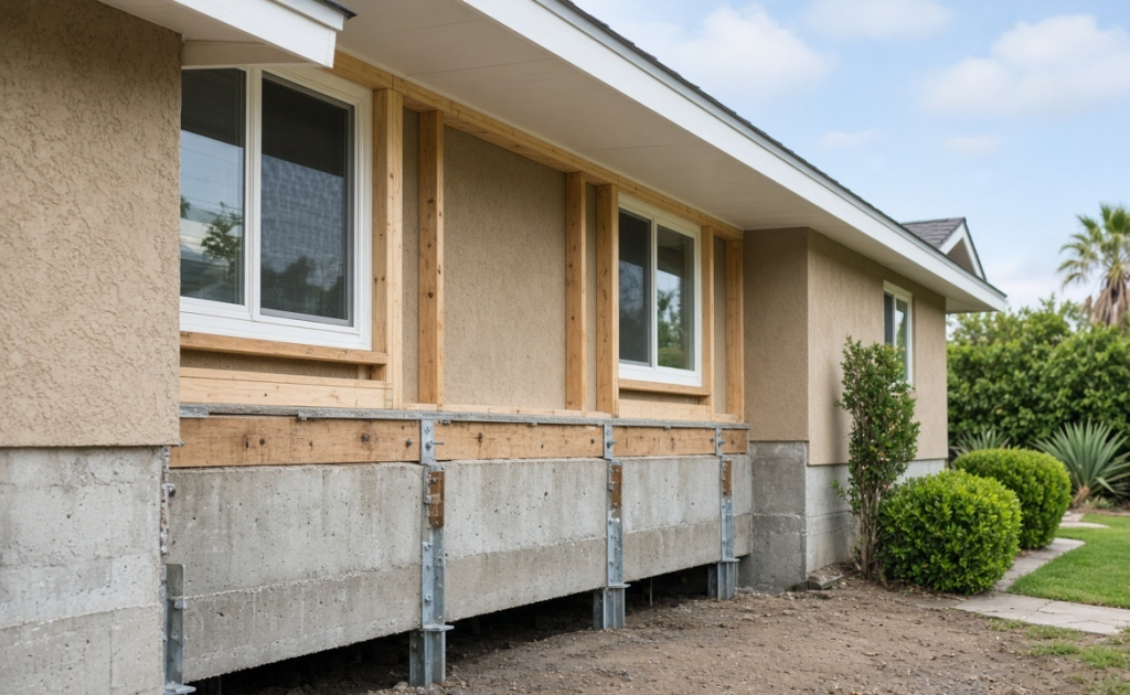 Foundation bolting and seismic strengthening services for residential homes in San Diego County by Premier Choice Restoration and Building Services